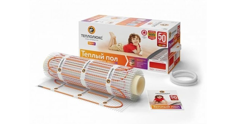 Мат нагревательный "Теплолюкс" Tropix МНН XL 2,4 кв.м (0,8х3,0м)