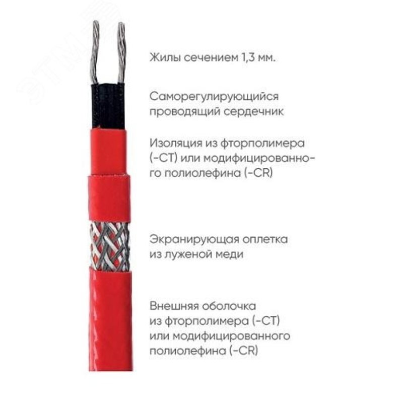 Кабель нагревательный саморегулирующийся Atlantic Professional-35